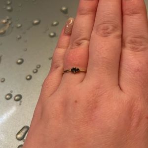 Mejuri Hue Blue Topaz ring